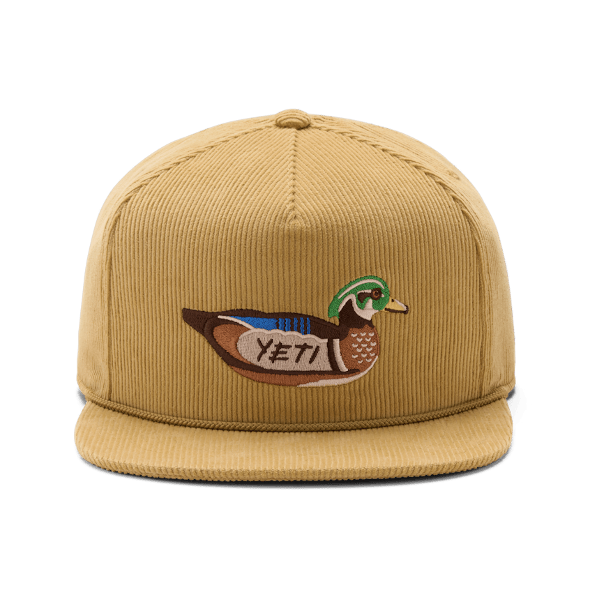 YETI® Duck Corduroy Flat Brim Rope Hat